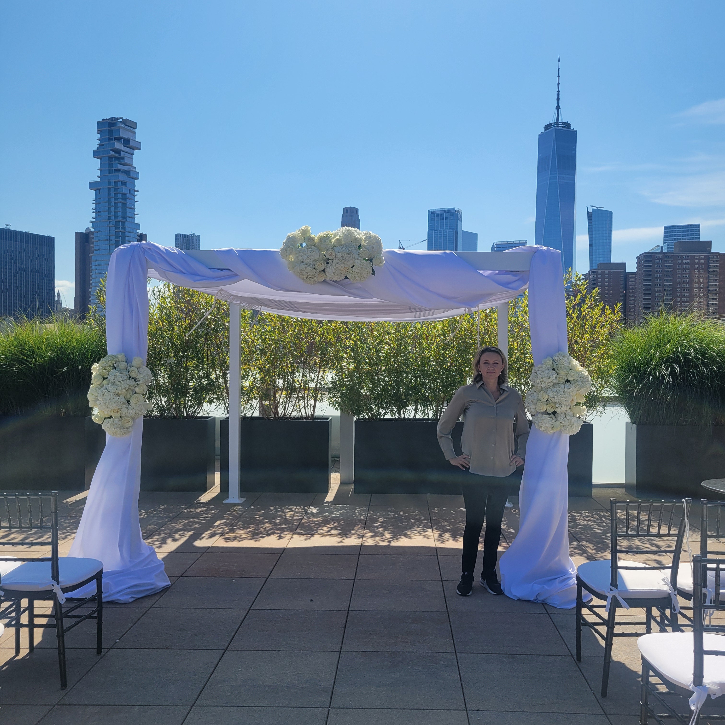 Chuppah and flowers