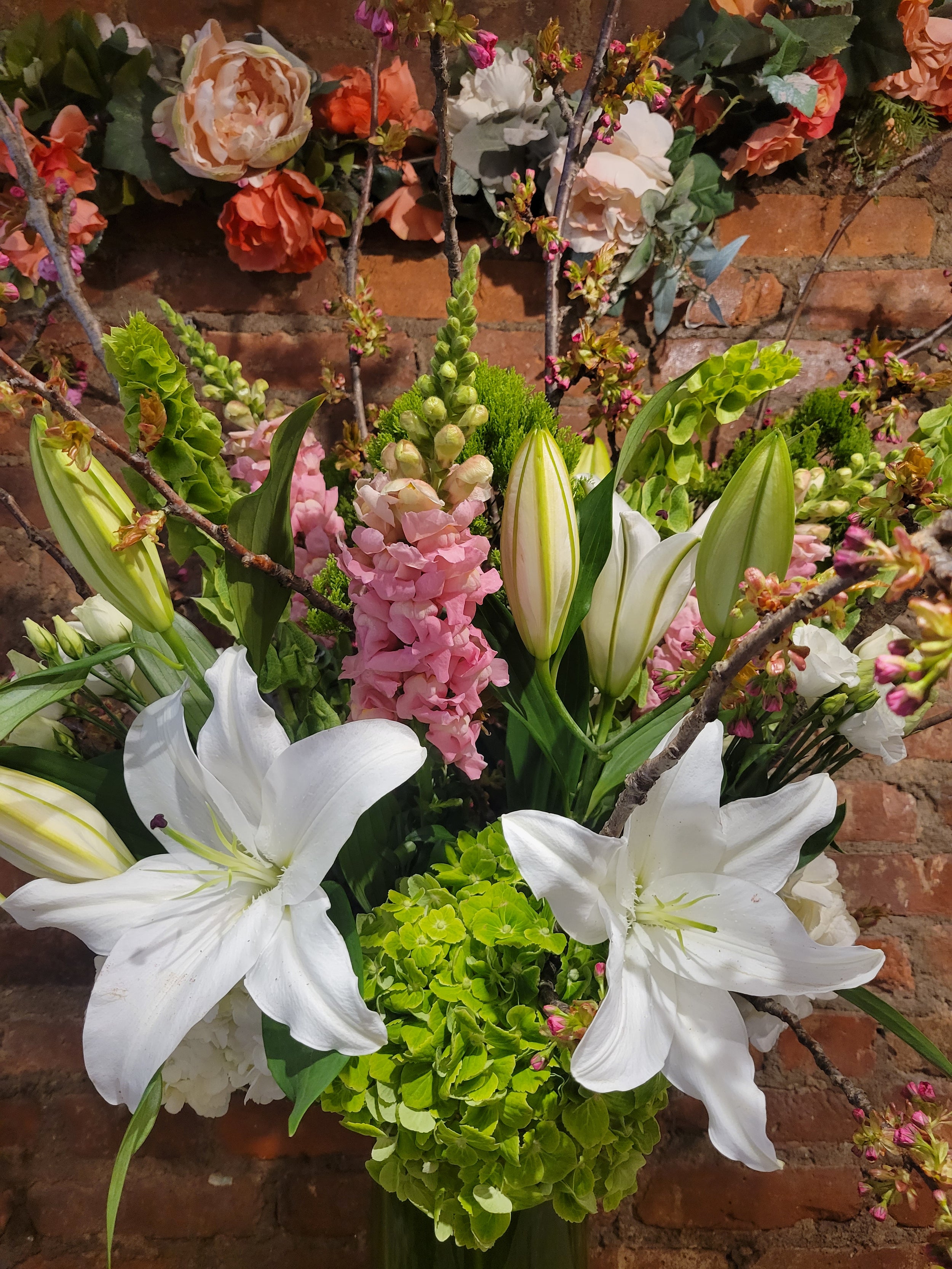 Tall pastel arrangement