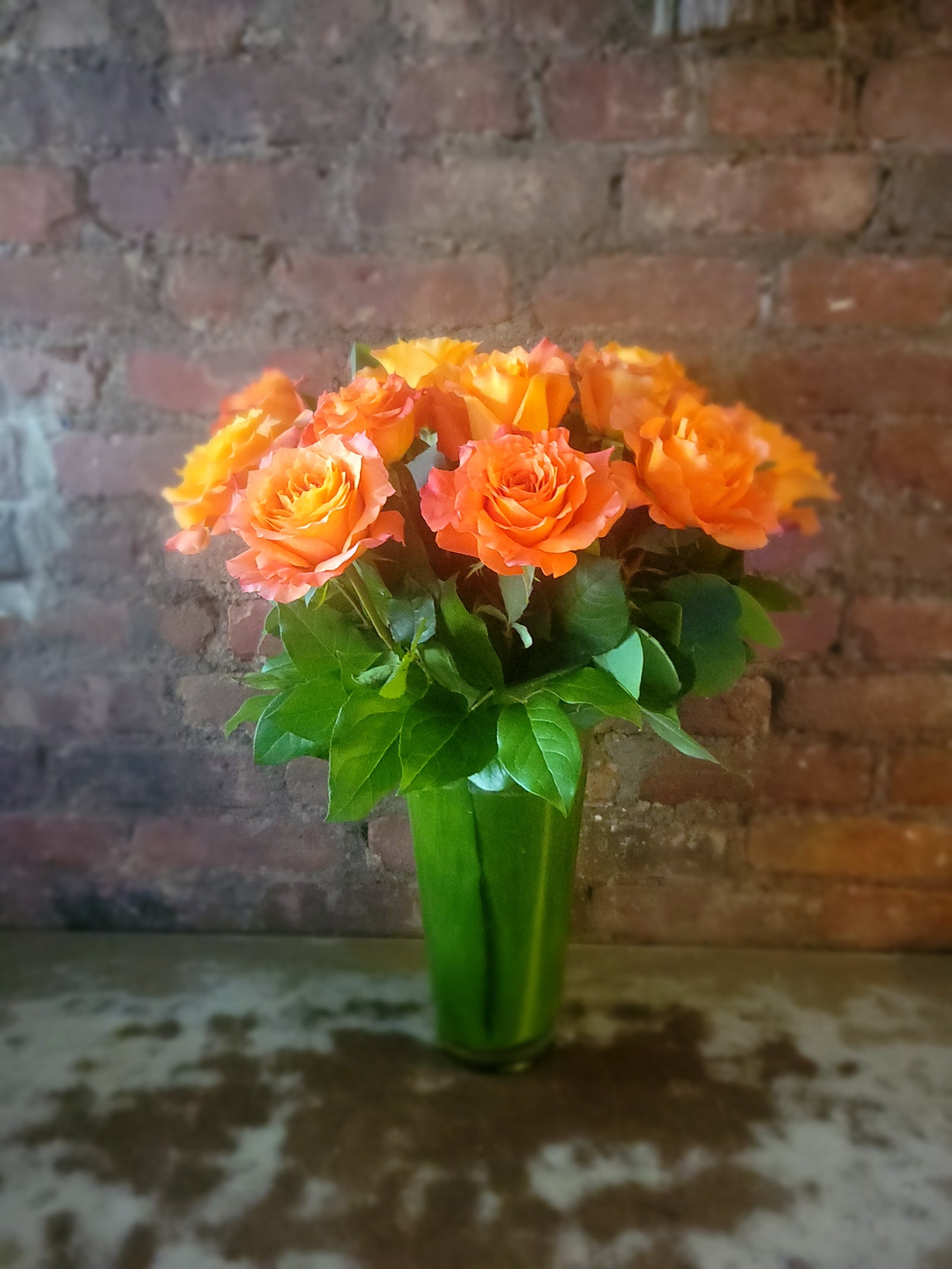 orange roses